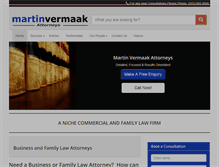 Tablet Screenshot of martinvermaak.com